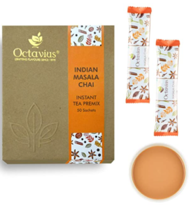 Octavius Indian Masala Ready Tea | Easy To Prepare Without Any Mess | Perfect For Work, Travel, Home | With Added Extracts Of Exotic And Aromatic Indian Spices | Economy Pack