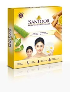 Santoor Brightening Sheet Mask Aloe Sandal Sandalwood Rs 238 amazon dealnloot