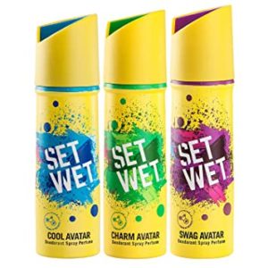 Set Wet Deodorant Spray Perfume 150ml Cool Rs 238 amazon dealnloot