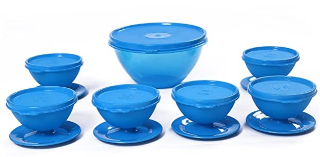 Signoraware Pudding Set, 7 Pieces, Turquoise Blue