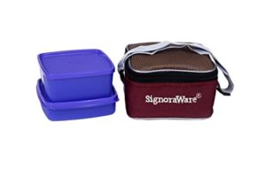Signoraware Quick Carry Lunch Box with Bag Rs 201 amazon dealnloot