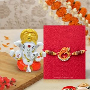 TIED RIBBONS Resin Rakhi With Ganesh Idol Rs 99 amazon dealnloot