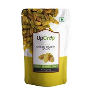Upcrop Selecta Green Raisin Long 1kg Rs 279 amazon dealnloot