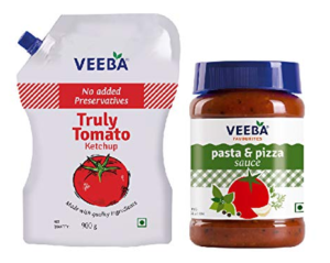 Veeba Truly Tomato Ketchup - No Added preservatives, 900g and Pasta-Pizza, 280g