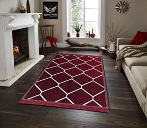 Versatile Hut Chennile Panel Desigs Carpet for Rs 290 amazon dealnloot