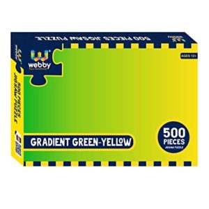 Webby Gradient Green Yellow Jigsaw Puzzle 500 Rs 155 amazon dealnloot