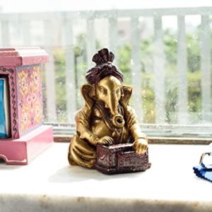 eCraftIndia Lord Ganesha Playing Harmonium Idol 8 Rs 380 amazon dealnloot