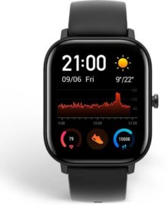 huami Amazfit GTS AMOLED Smartwatch Black Strap Rs 5099 flipkart dealnloot