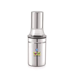 komal White Cap Stainless Steel Oil Dispenser Rs 165 amazon dealnloot