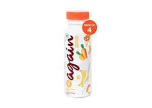 AGAIN Healthy Drinkable Yoghurts Carrot Orange Banana Rs 100 amazon dealnloot