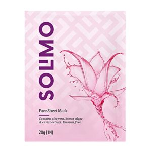 Amazon Brand Solimo Face Sheet Mask with Rs 55 amazon dealnloot