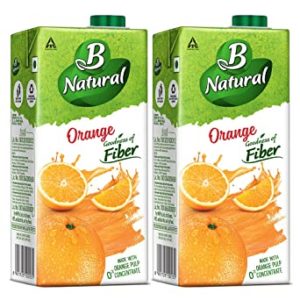 B Natural Orange Juice 1L Pack of Rs 120 amazon dealnloot