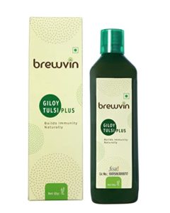 Brewvin Giloy Tulsi Juice 1L Boosts Immunity Rs 97 amazon dealnloot
