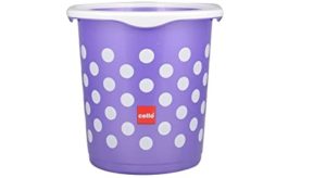 Cello Fusion Plastic Dustbin 15 Liters Violet Rs 104 amazon dealnloot