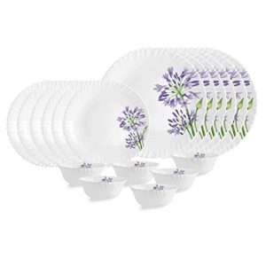 Cello Opalware Dazzle Purple Verbena Dinner Set Rs 1009 amazon dealnloot