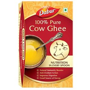 Dabur 100 Pure Cow Ghee 1L Desi Rs 475 amazon dealnloot