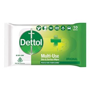 Dettol Disinfectant Skin Surface Wipes Original 10 Rs 29 amazon dealnloot