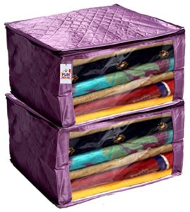 Fun Homes Designer 2 Pieces Saree Cover Rs 247 amazon dealnloot