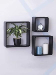 Home Sparkle Sh334 Wooden Cube Shelf Set Rs 564 amazon dealnloot