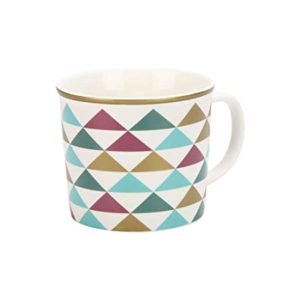 HomeStop IVY Round Geometric Pattern Coffee Mug Rs 120 amazon dealnloot