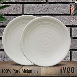 Iveo 100 Melamine Dinner Plate 7 Taxture Rs 142 amazon dealnloot