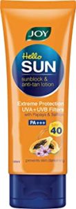 Joy Hello Sun Sunblock Anti Tan Lotion Rs 162 amazon dealnloot