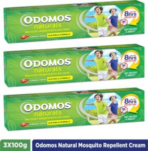Odomos Naturals Non Sticky Mosquito Repellant Cream Rs 138 flipkart dealnloot