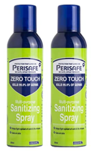 PERISAFE Zero Touch Multipurpose Sanitizing Spray 300ml / 225g (Pack of 2: 2 x 300ml)