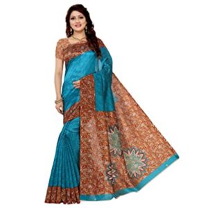 RUNAYA NX Printed Art Silk Saree Rs 188 amazon dealnloot
