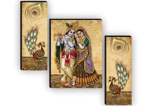 SAF Set of 3 Radha Krishna Home Rs 169 amazon dealnloot