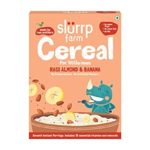 Slurrp Farm Ragi Almond Banana Cereal 100 Rs 87 amazon dealnloot