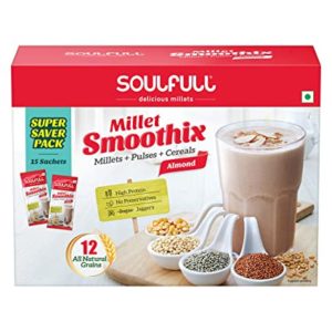Soulfull High Protein Millet Smoothix Almond 450g Rs 212 amazon dealnloot