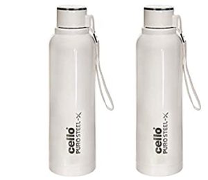 Cello Puro Steel X Benz Water Bottle Rs 664 amazon dealnloot