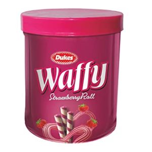 Dukes Waffy Rolls Jar Strawberry 250 g Rs 90 amazon dealnloot