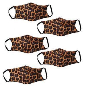 Face Mask Washable Reusable Leopard Print Fabric Rs 98 amazon dealnloot