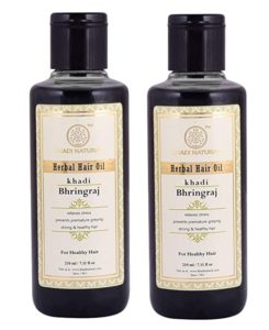 Khadi Herbal Bhringraj Hair Oil 210ml Pack Rs 219 amazon dealnloot