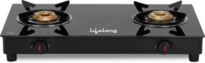 Lifelong Glass Automatic Gas Stove 2 Burners Rs 1416 flipkart dealnloot