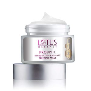 Lotus Herbals Probrite Illuminating Radiance Sleeping Mask Rs 292 amazon dealnloot