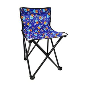 Portable Folding Camping Chair Blue Rs 547 amazon dealnloot