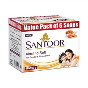 Santoor Sandalwood and Almond milk Organic Soft Rs 144 amazon dealnloot