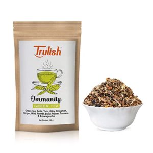 TRULISH Immunity Green Tea Immunity Boosters for Rs 49 amazon dealnloot