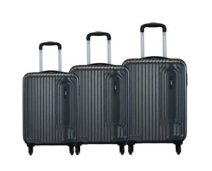 VIP Trace Graphite Polycarbonate Hardsided Luggage Set Rs 4599 amazon dealnloot