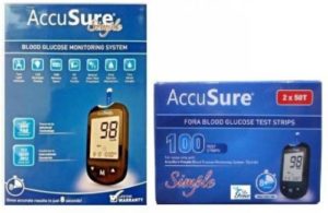 AccuSure Simple Blood sugar Glucose monitoring system Rs 787 flipkart dealnloot