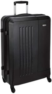 Amazon Brand Solimo Black Hardsided Check in Rs 2299 amazon dealnloot