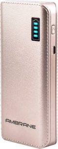 Ambrane 12500 mAh Power Bank Gold Lithium Rs 399 flipkart dealnloot