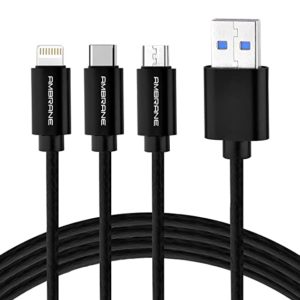 Ambrane Unbreakable 3 in 1 Fast Charging Rs 99 amazon dealnloot