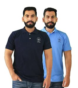 BLUEFICUS Cotton Regular Fit Half Sleeves Polo Rs 715 amazon dealnloot
