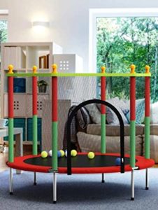 BabyGo Indoor Outdoor Kids Trampoline with Safety Rs 449 amazon dealnloot