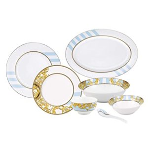 Bergner Fuse Blue 33 Pcs Dinner Set Rs 5990 amazon dealnloot