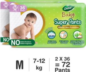 Dabur Baby Super Pants Infused with Aloe Rs 494 flipkart dealnloot